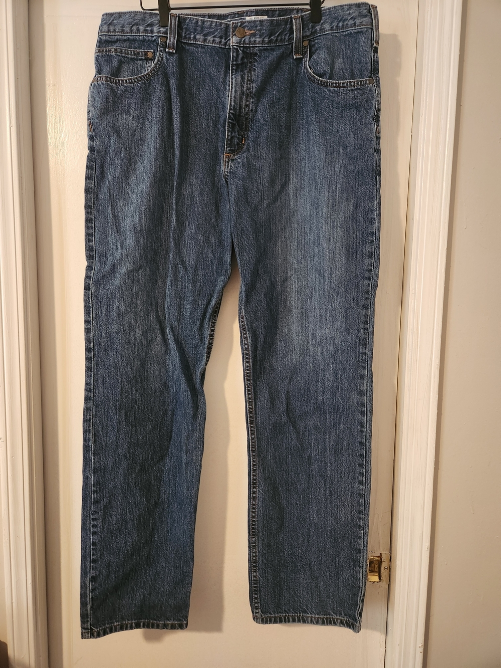Carhartt Men's Straight Leg Denim Jeans - Medium Blue 40 X 34